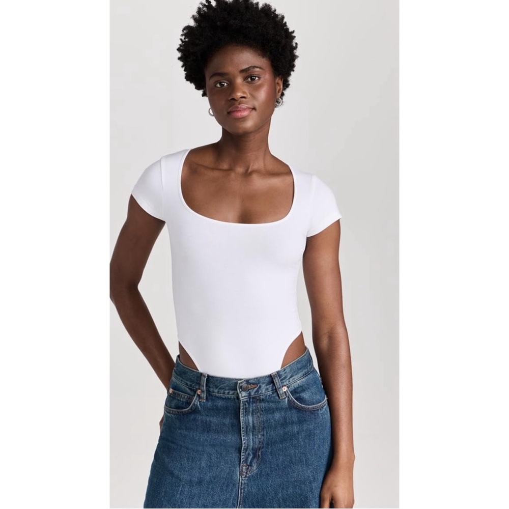 Re/done | Pam square neck thong bodysuit